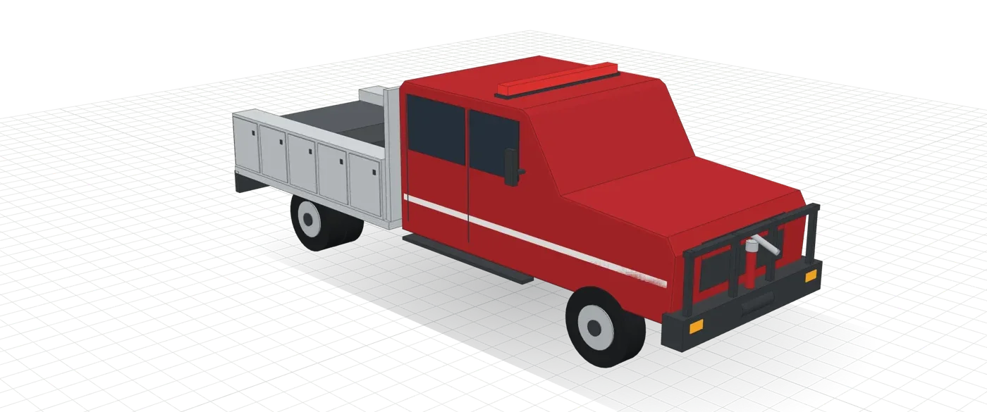 3D model of an Outback Sierra in the truck builder
